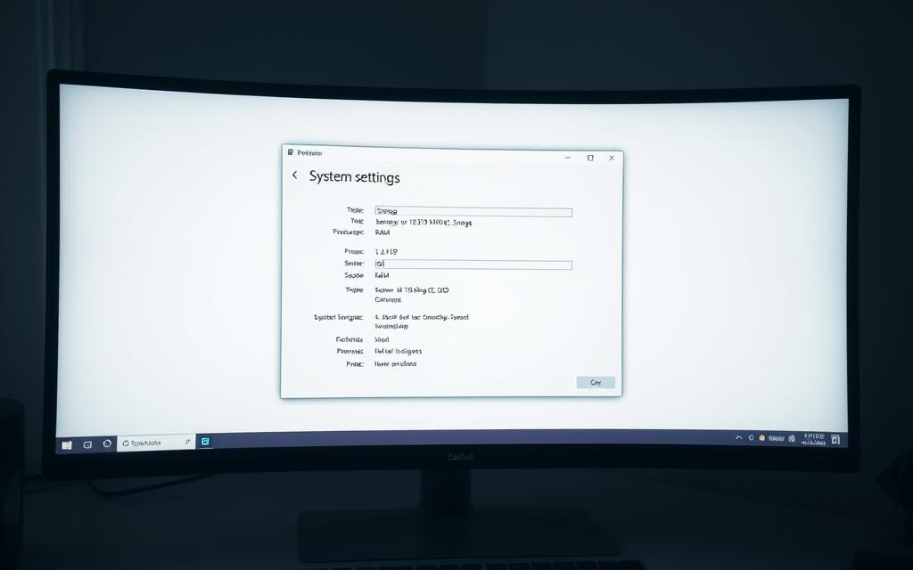 Windows System Settings Hardware Information